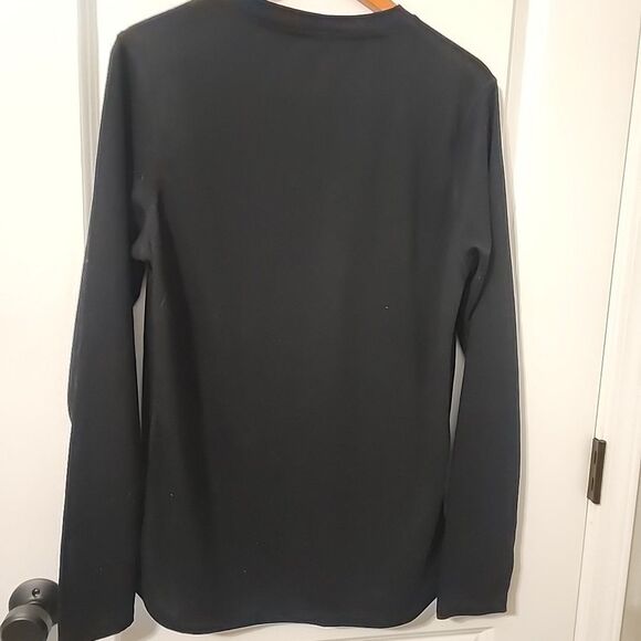 Omni Wool Thermal Shirt Mens Wool Base Layer Size L Black Outdoor Long Sleeve - Picture 2 of 8